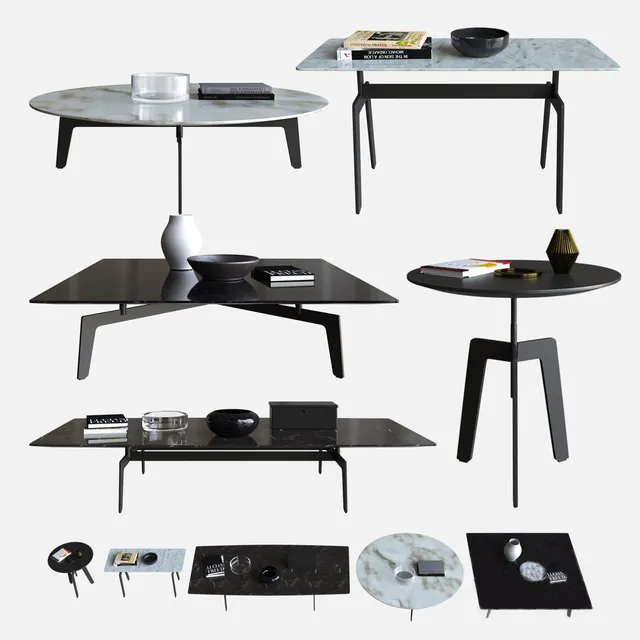 furniture – Tribeca coffee tables 03 3D Model furniture – Tribeca coffee tables 03 3D Model