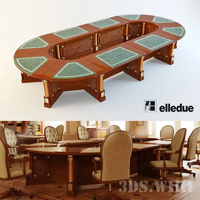 furniture – Tudor Meeting Elledue / TUDOR table 3D Model