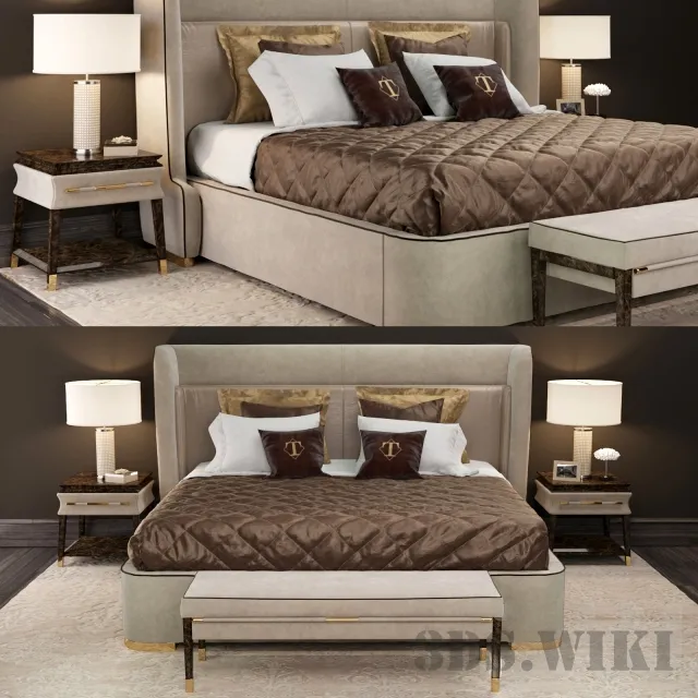 furniture – Turri bed 3D Model