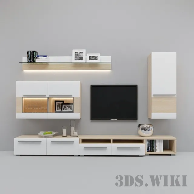 furniture – TV cabinet cabinets and other interior items 3D Model