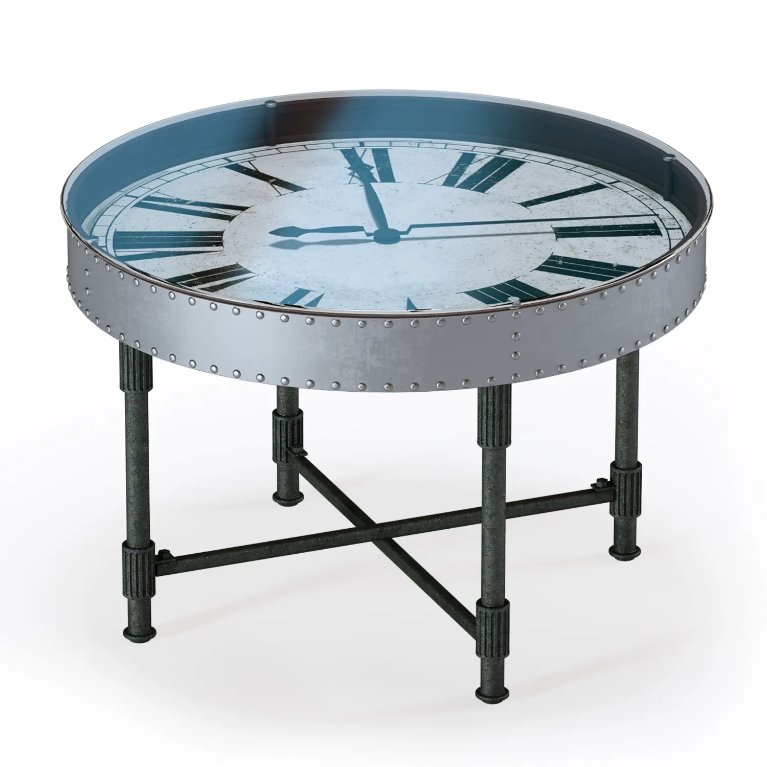 furniture – Uttermost 24321 Cassem Clock coffee table 3D Model