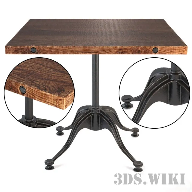furniture – V42 Bistro Table Large 3D Model