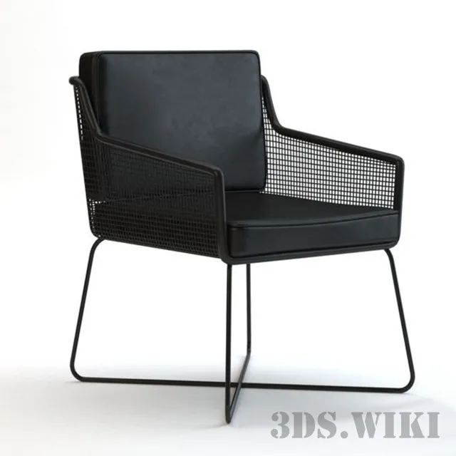 furniture – Vale studio black chair 3D Model