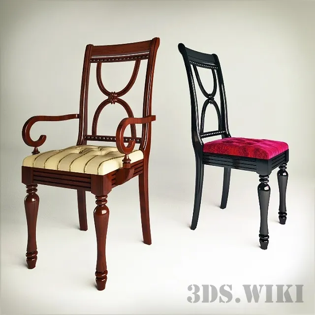 furniture – Valensia Romanian soft chair 3D Model