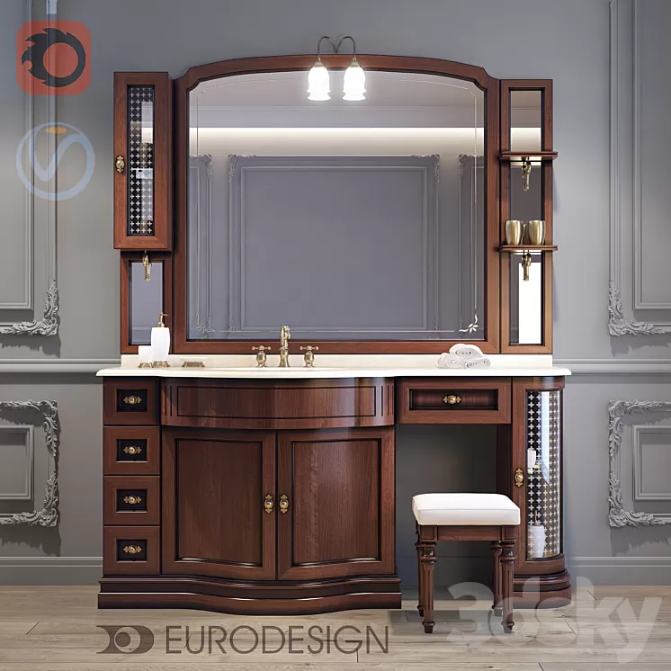 Furniture vannoy_Eurodesign_IL Borgo_Comp_27 3D Model Furniture vannoy_Eurodesign_IL Borgo_Comp_27 3D Model