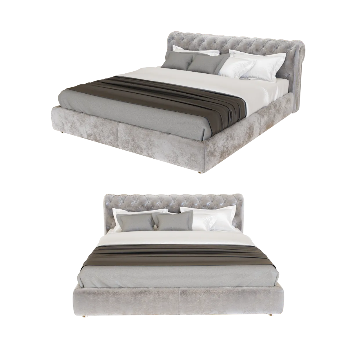 furniture – Velvet bed 3D Model furniture – Velvet bed 3D Model