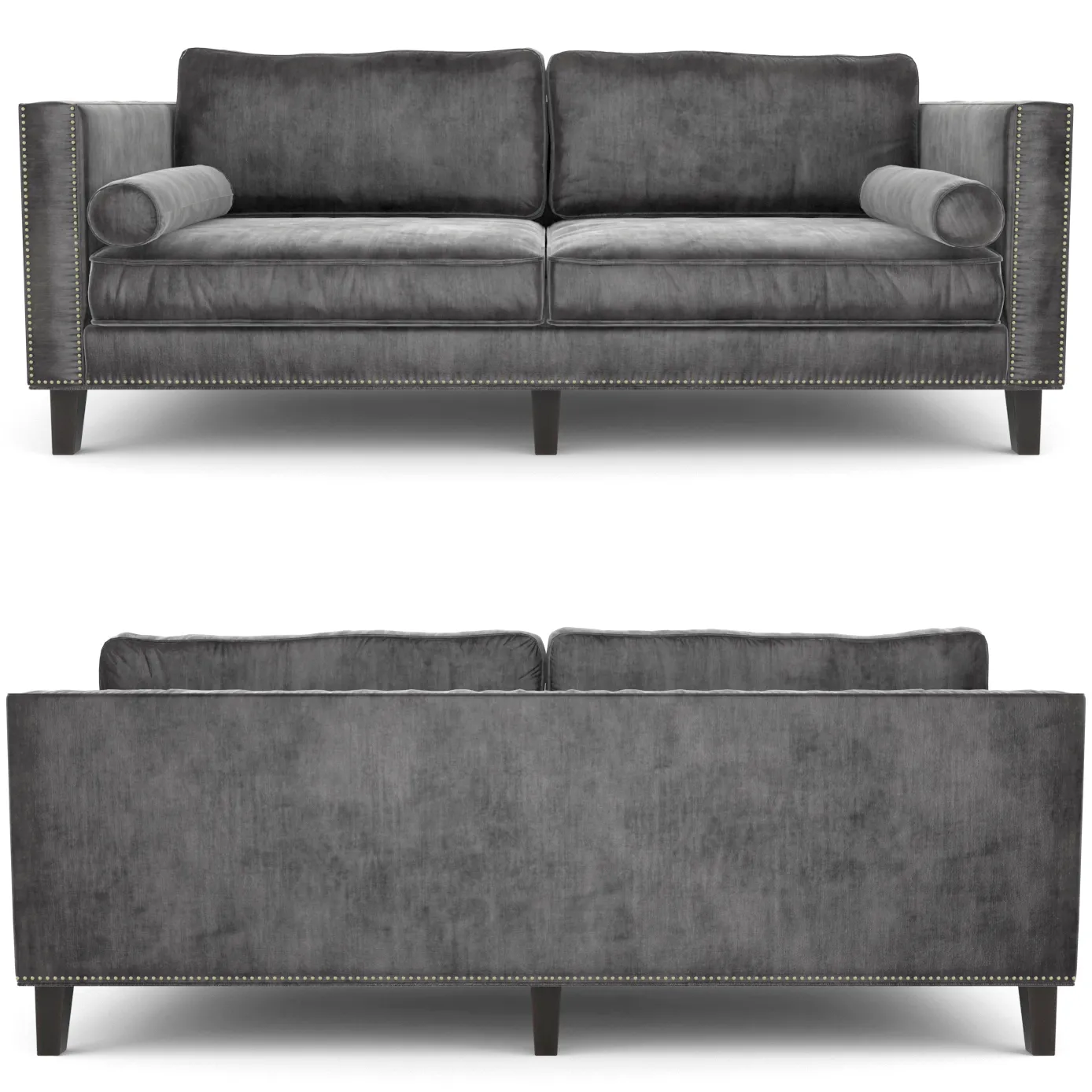 furniture – Velvet grey sofa 006 3D Model furniture – Velvet grey sofa 006 3D Model