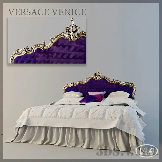 furniture – VENICE Versace Home Bed – Versace Home Collection 3D Model furniture – VENICE Versace Home Bed – Versace Home Collection 3D Model