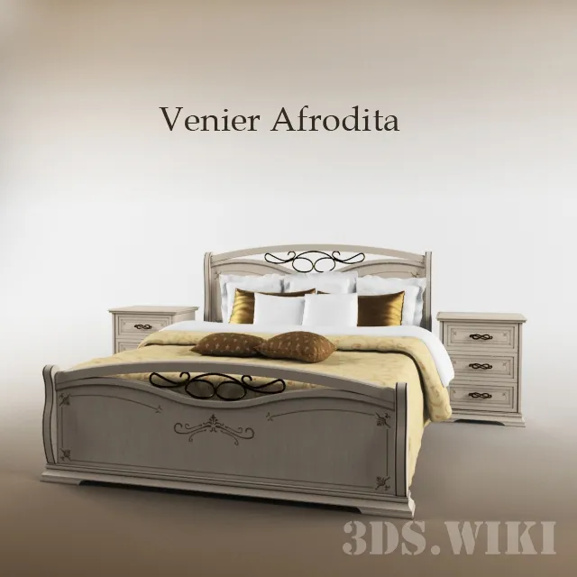furniture – Venier Afrodita bed and bedside table 3D Model furniture – Venier Afrodita bed and bedside table 3D Model