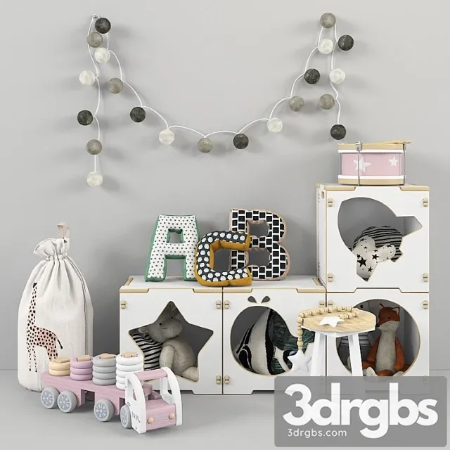 Furniture Vertbaudet 01 3D Model Download