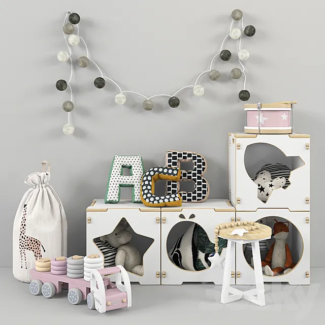 Furniture Vertbaudet 01 3D Model