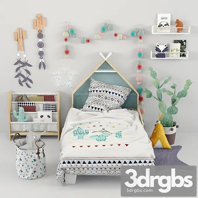 Furniture Vertbaudet 02 3D Model Download