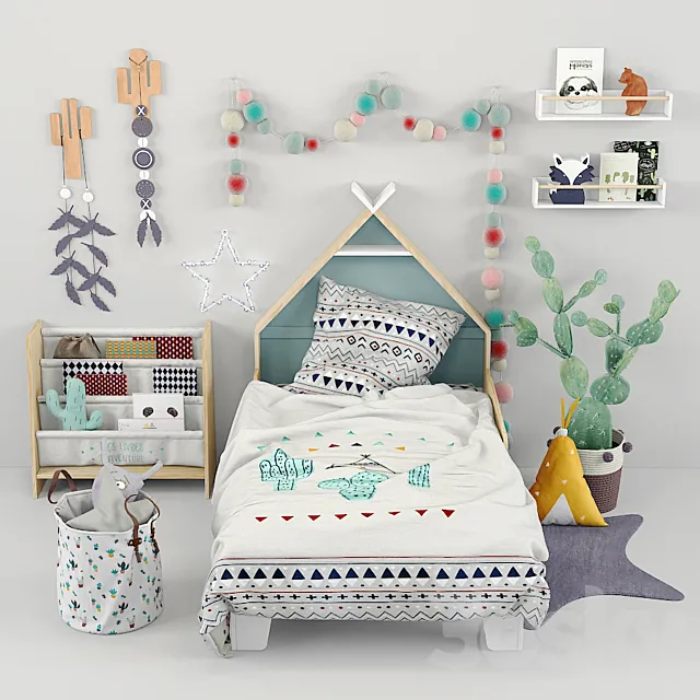 Furniture Vertbaudet 02 3D Model Furniture Vertbaudet 02 3D Model