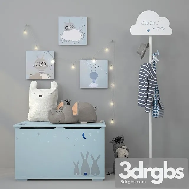 Furniture Vertbaudet 06 3D Model Download