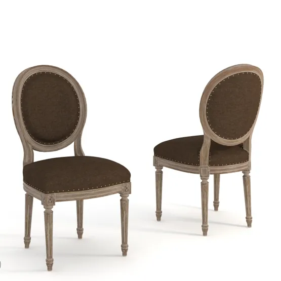 furniture – Vintage  Louis round side chair 8827-0003 A008 3D Model