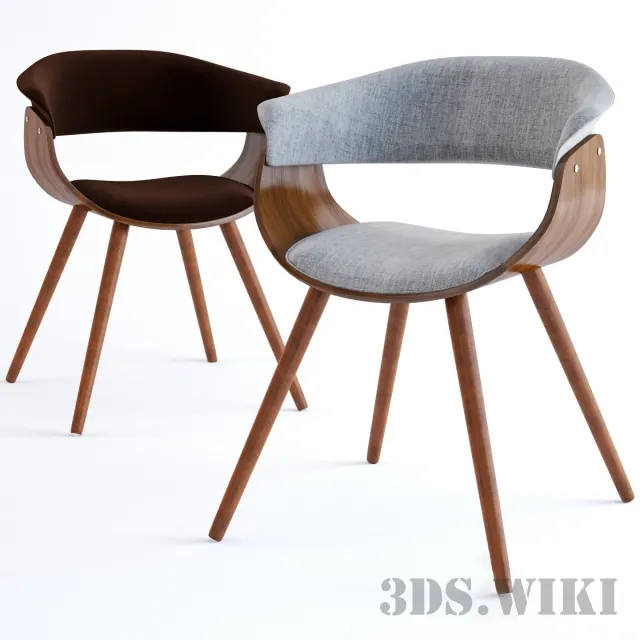 furniture – Vintage Mod Mid-Century Accent Chair 3D Model