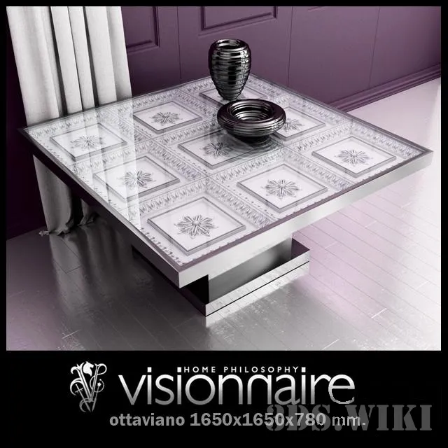 furniture – Visionnaire Ottaviano table 3D Model