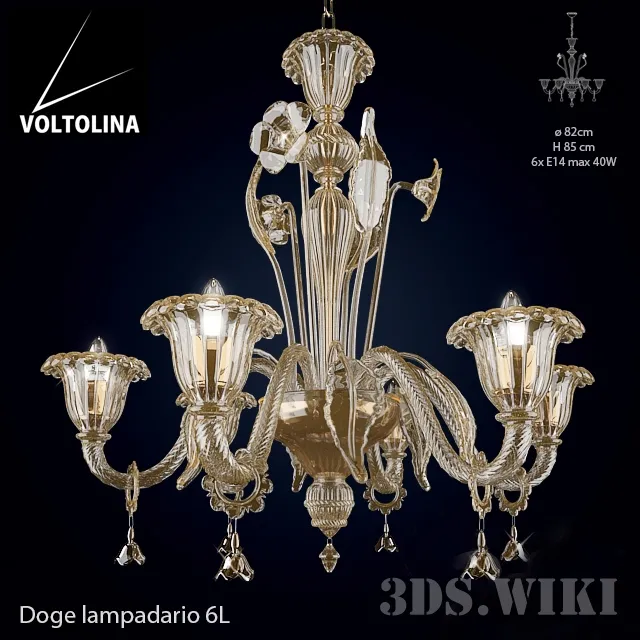 furniture – Voltolina Doge lampadario 3D Model