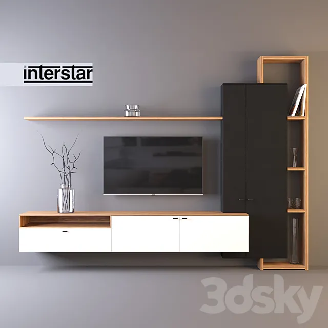 Furniture Wall “Interstar” 3DModel Furniture Wall “Interstar” 3DModel