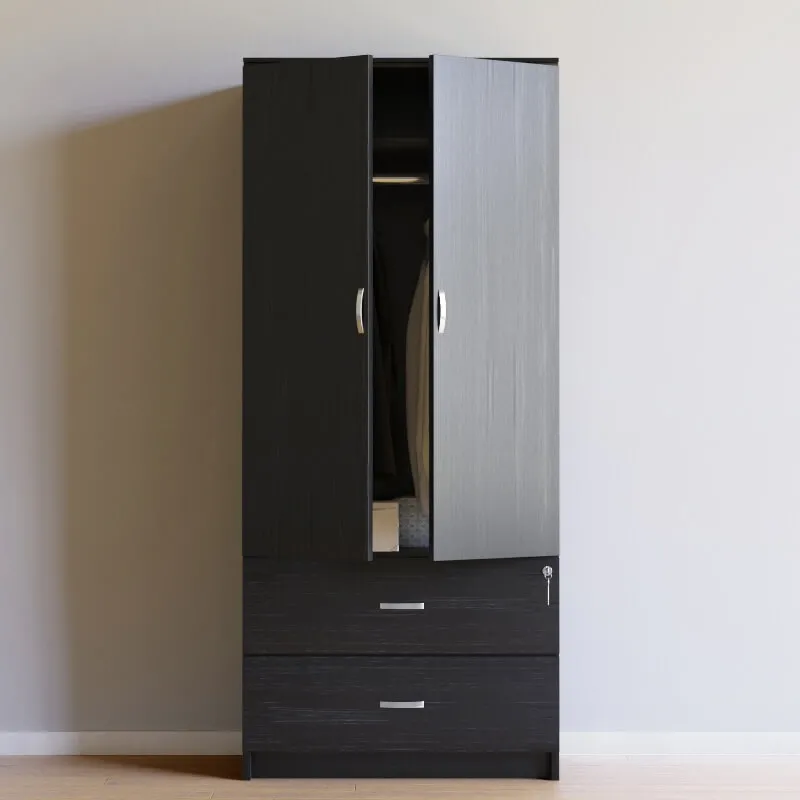 furniture – Wardrobe 2 Door Drawer 3D Model