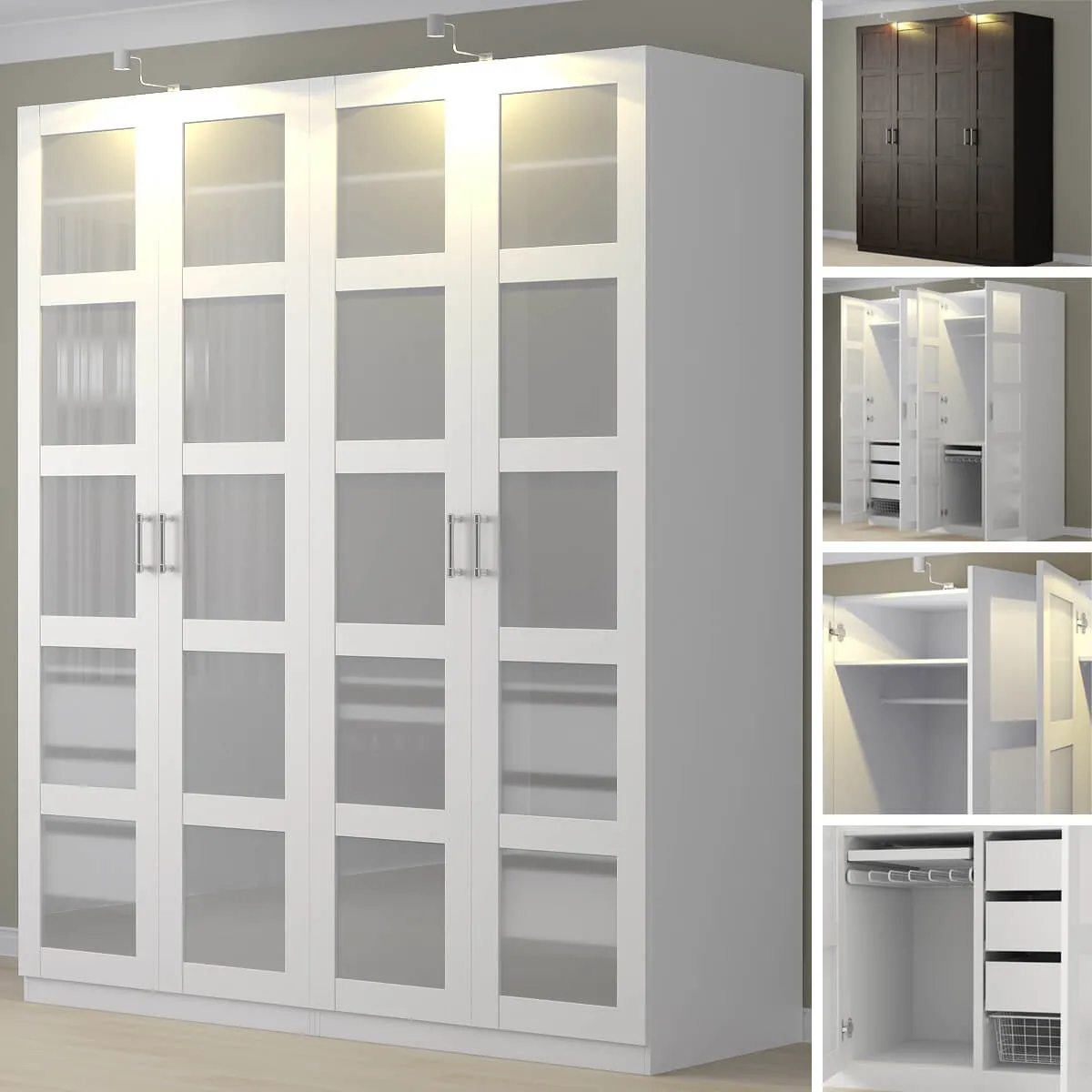 furniture – Wardrobe Ikea 05 3D Model
