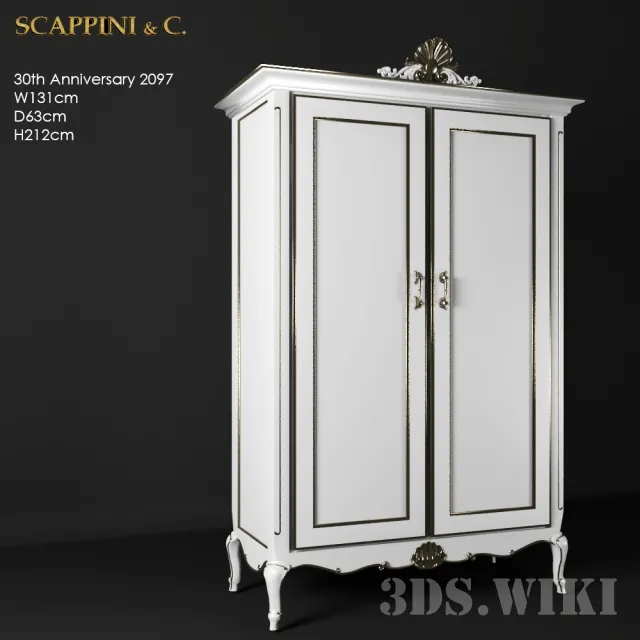 furniture – Wardrobe Scappini Anniversary 3D Model