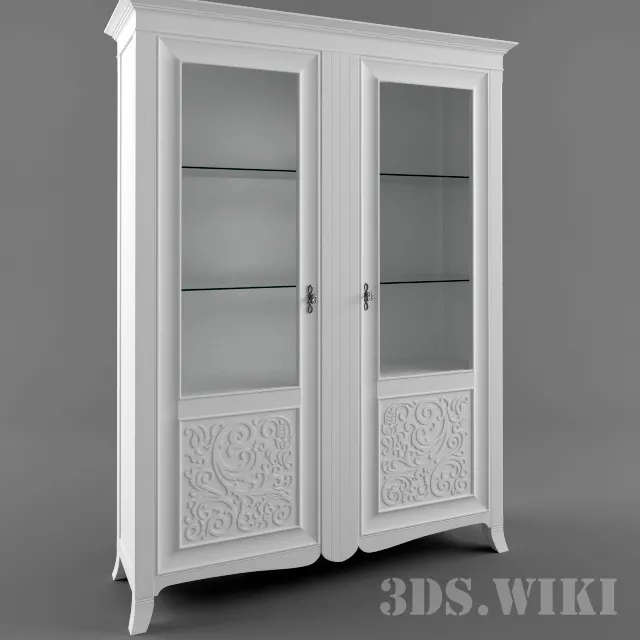 furniture – Wardrobe Showcase for Dishes 3D Model