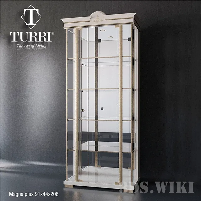 furniture – Wardrobe showcase Turri 3D Model furniture – Wardrobe showcase Turri 3D Model