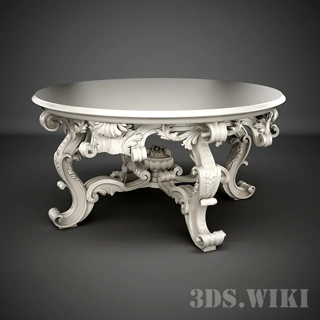 furniture – William Switzer Large Round Table 3D Model