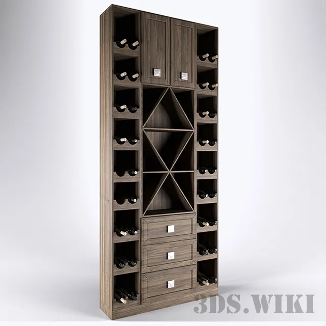 furniture – Wine cabinet 3D Model furniture – Wine cabinet 3D Model