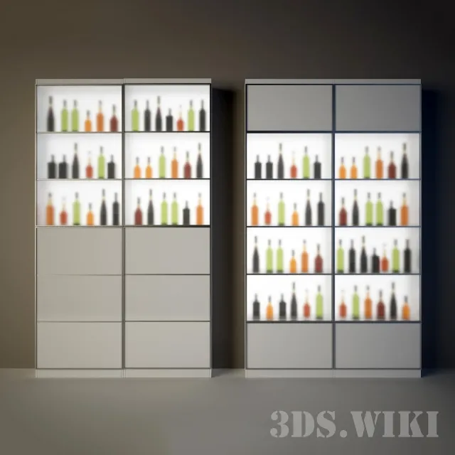 furniture – Wine cabinet / refrigerator 3D Model furniture – Wine cabinet / refrigerator 3D Model