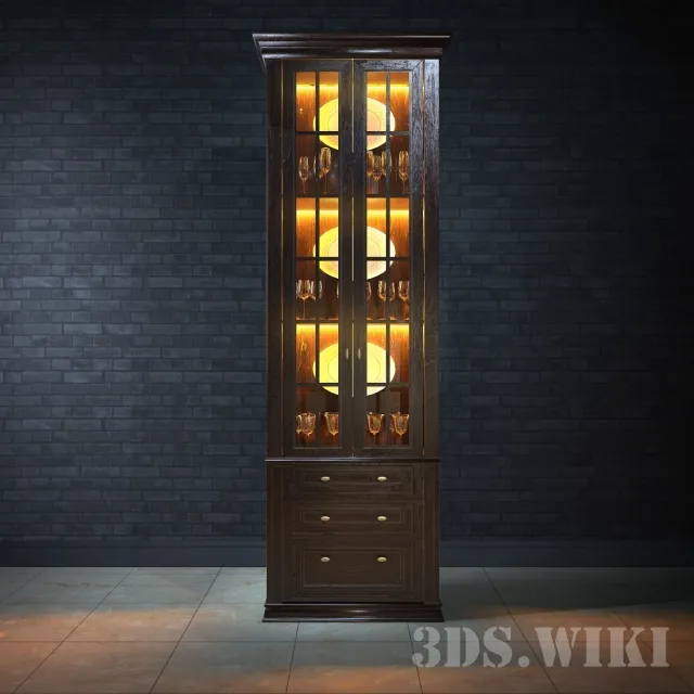 furniture – Wine cabinet / showcase 3D Model