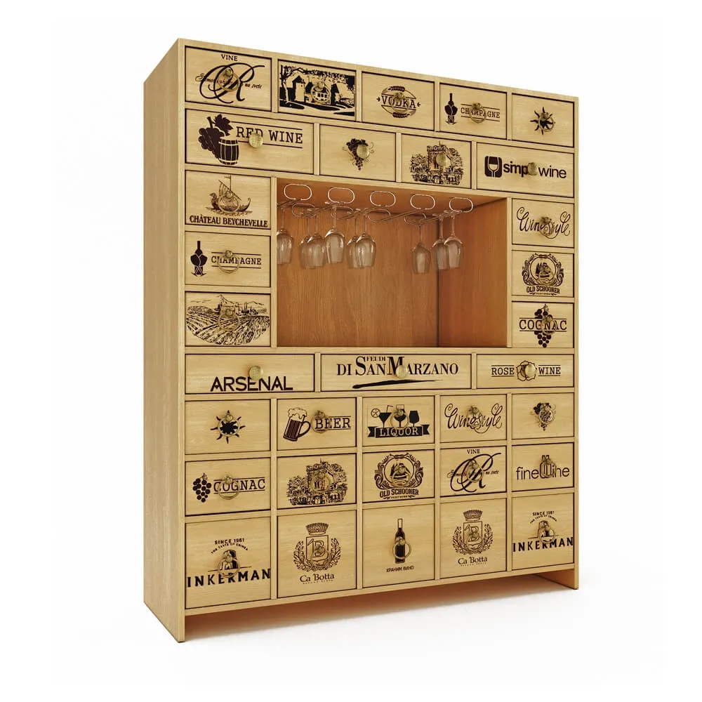 furniture – Wine locker to store wine 02 3D Model