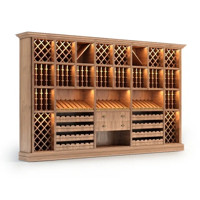 furniture – Wine Rack Store Wine Stand 3D Model
