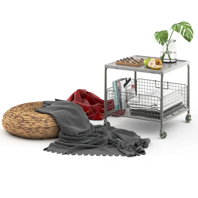 furniture – Wire shelving 3 3D Model