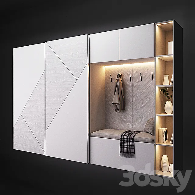 Furniture with cross wardrobe Cross 3D Model Furniture with cross wardrobe Cross 3D Model