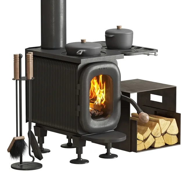 furniture – Wood burning stove Agni 3D Model