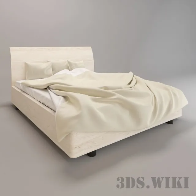 furniture – Wooden Bed Novamobili 3D Model