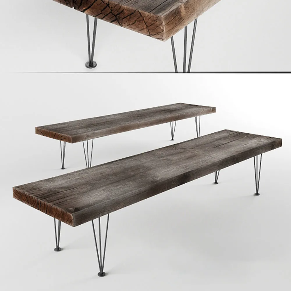 furniture – Wooden bench 3D Model furniture – Wooden bench 3D Model