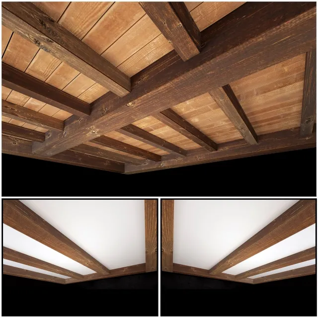 furniture – Wooden ceiling 3 3D Model