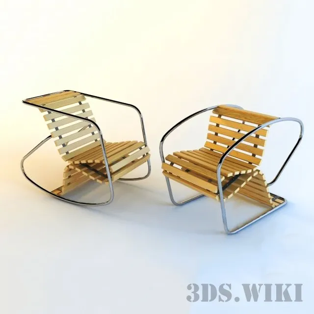 furniture – Wooden chair Inverso 3D Model