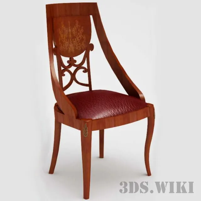 furniture – Wooden chair TREVI Grilli 3D Model