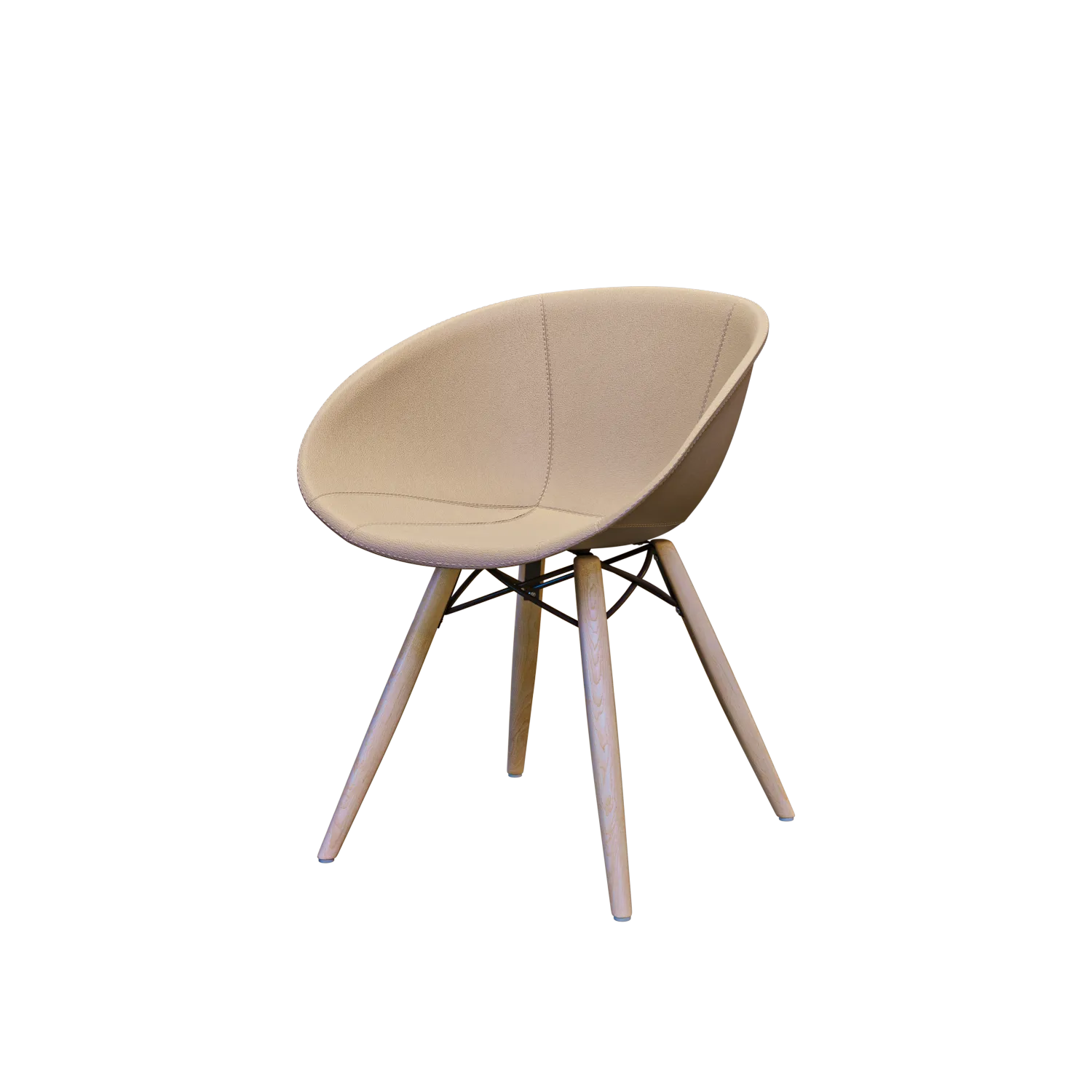 furniture – Wooden lounge chair 3D Model