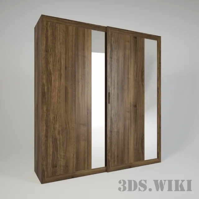furniture – Wooden wardrobe 3D Model