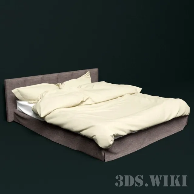 furniture – Woven Double Bed 3D Model