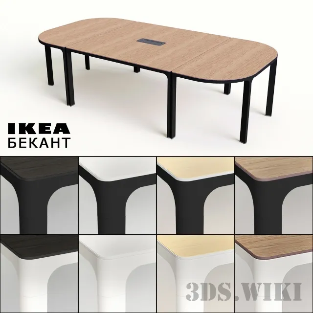furniture – Writing desk BEKANT IKEA 3D Model
