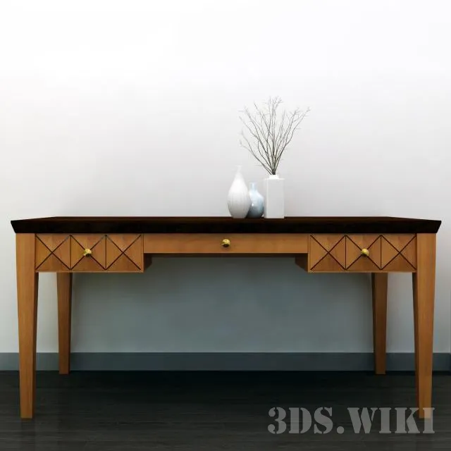 furniture – Writing desk E6180 Selva 3D Model
