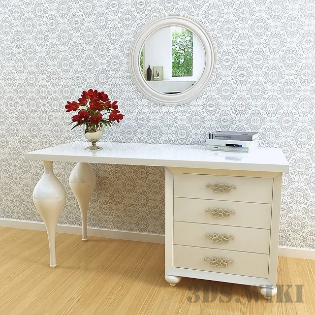 furniture – Writing desk PALERMO 3D Model