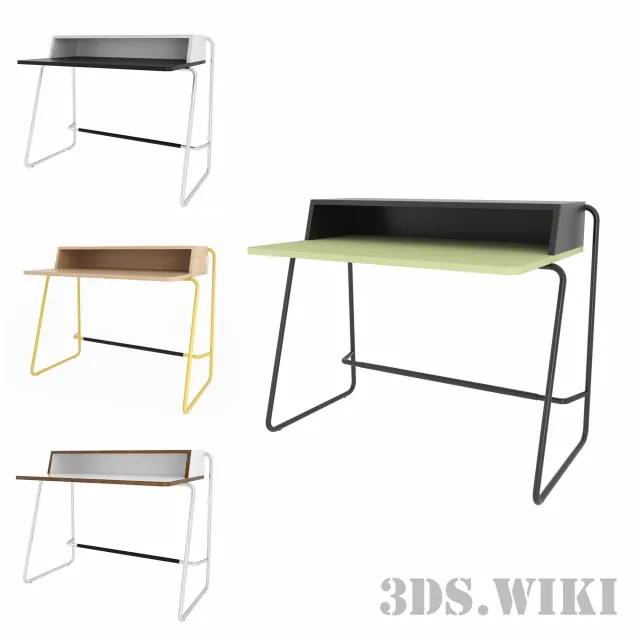 furniture – Writing desk THONET 3D Model
