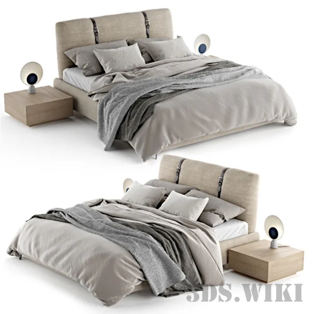 furniture – Zanotta Legami bed 3D Model furniture – Zanotta Legami bed 3D Model